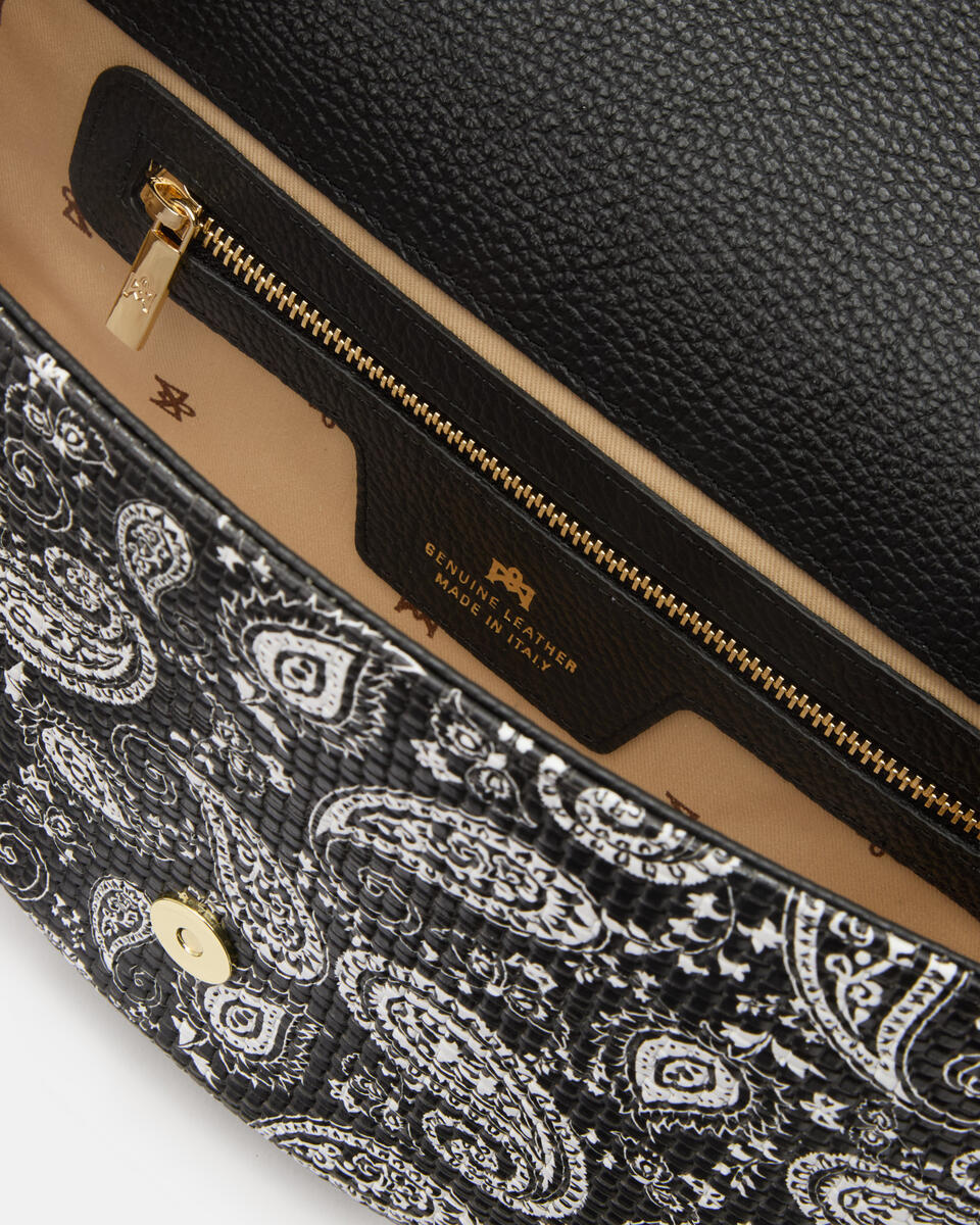 GROSSE FLAP BAG Schwarz  - Messanger - Damen Taschen - Tasche - Cuoieria Fiorentina