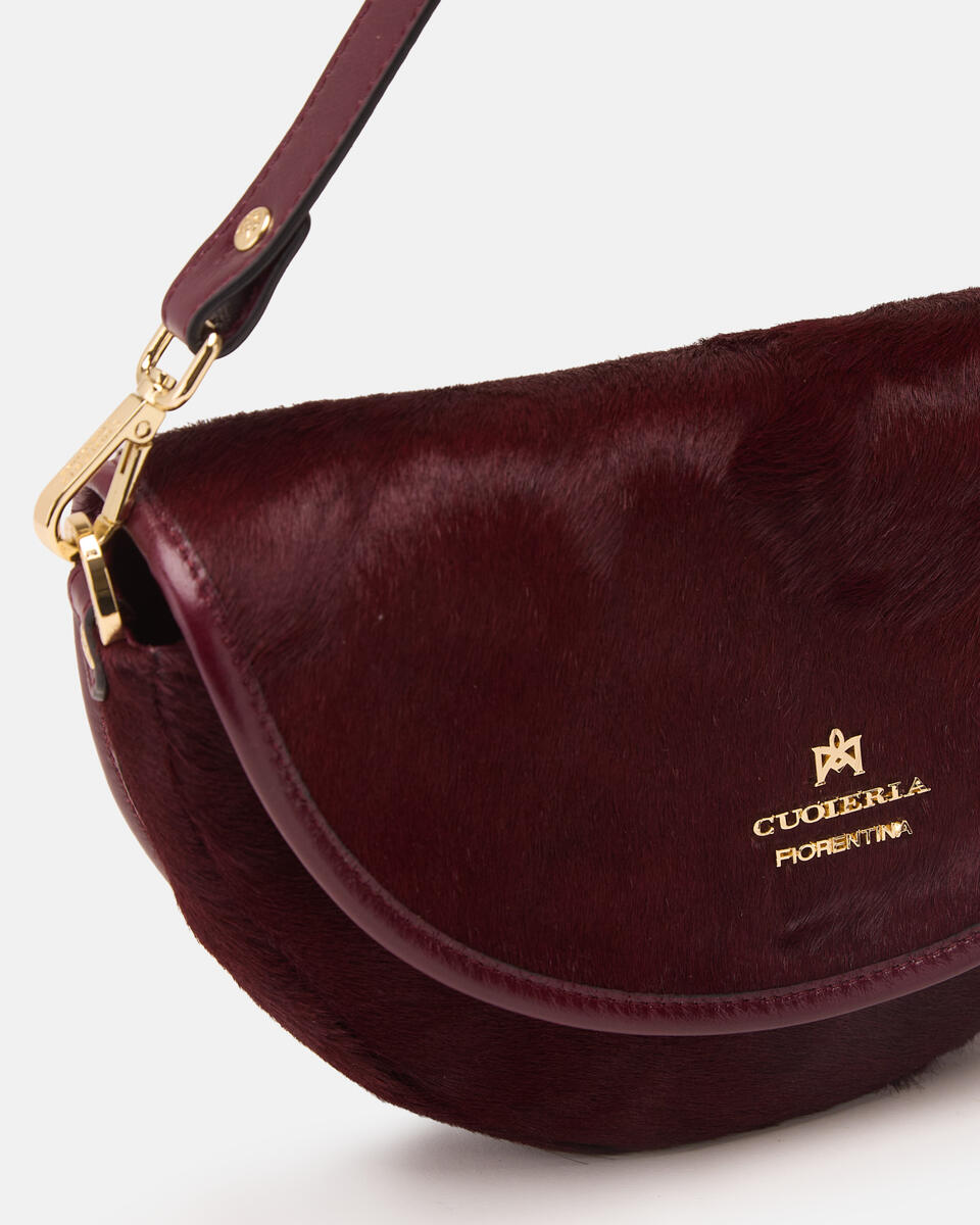 KLEINE FLAP BAG Schwarzkirsche  - Messanger - Damen Taschen - Tasche - Cuoieria Fiorentina