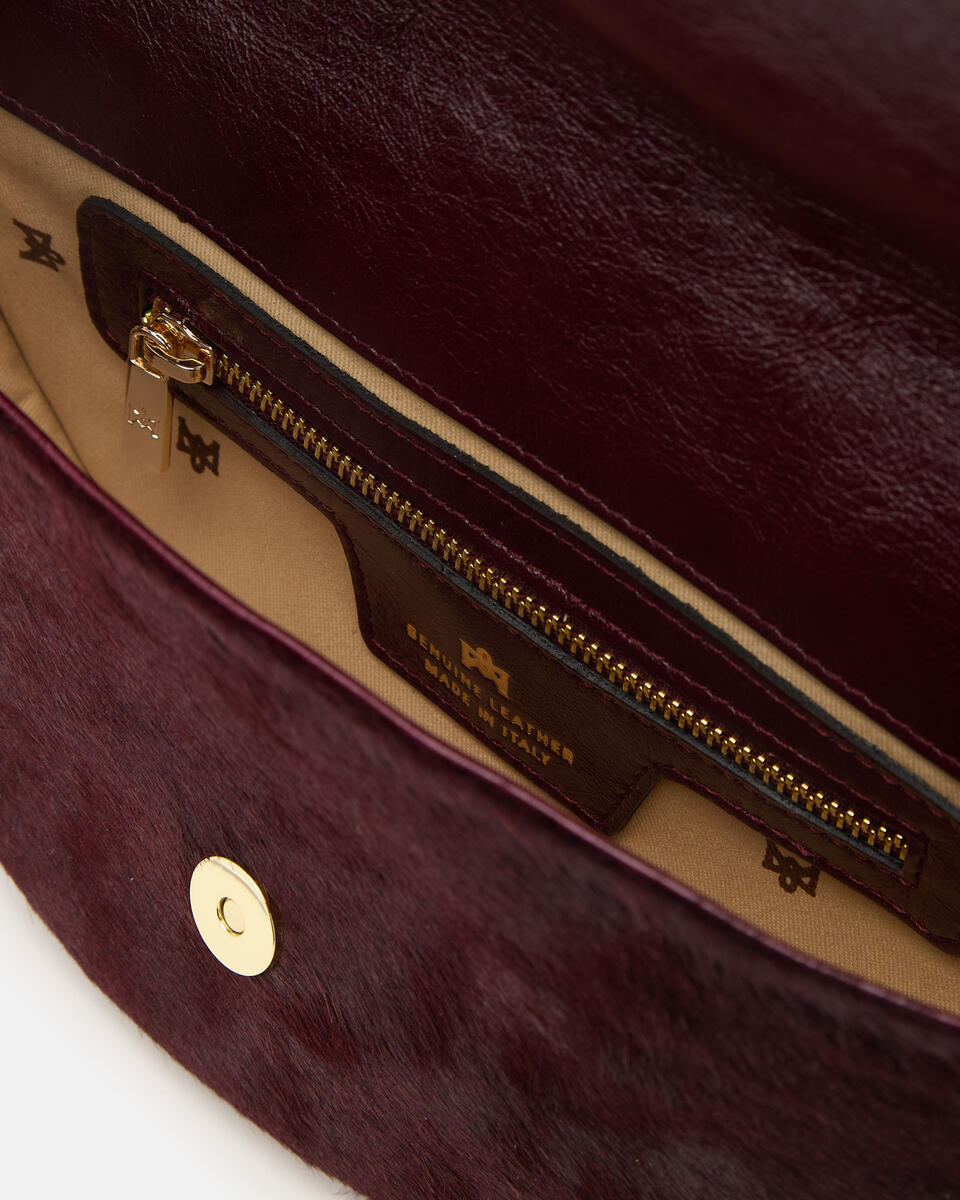 KLEINE FLAP BAG Schwarzkirsche  - Messanger - Damen Taschen - Tasche - Cuoieria Fiorentina