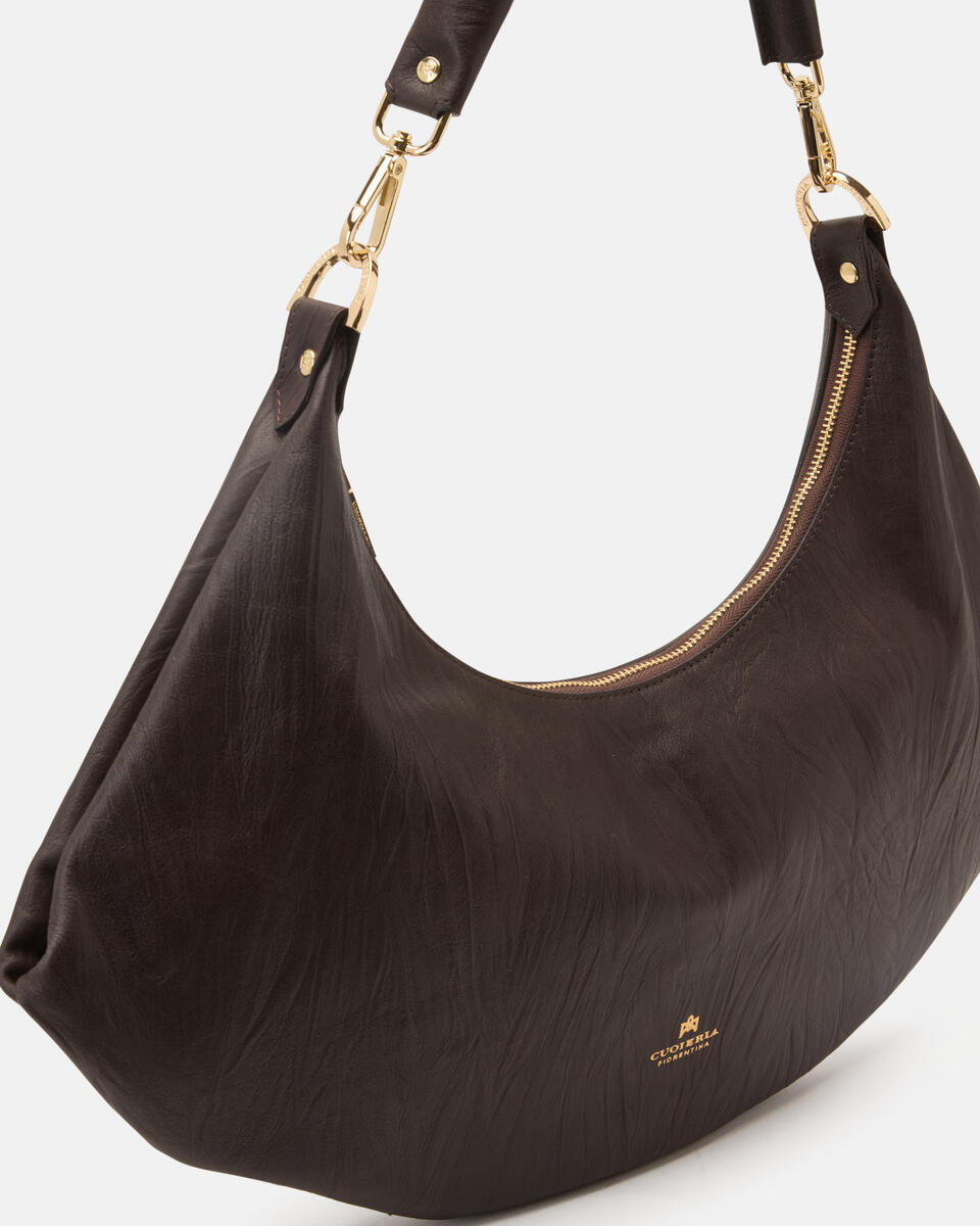 SCHULTERTASCHE Schokolade  - Schultertaschen - Damen Taschen - Tasche - Cuoieria Fiorentina