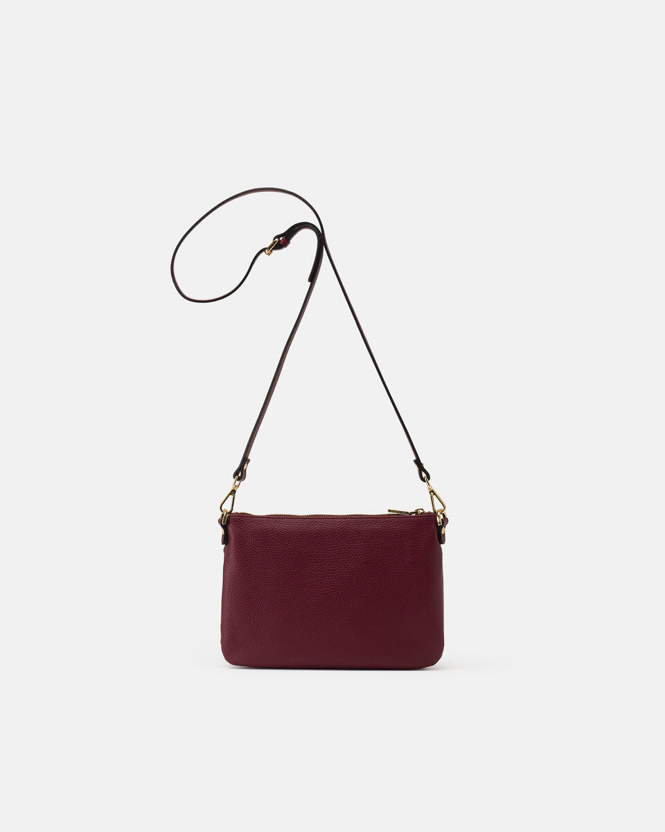 DOUBLE POUCH Bordeaux  - Schultergut - Damen Taschen - Tasche - Cuoieria Fiorentina