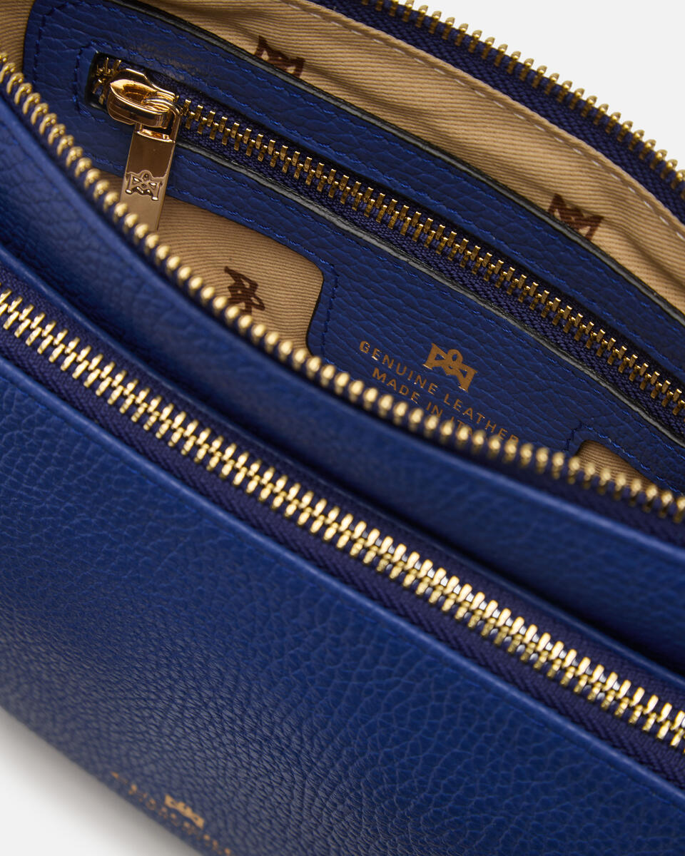 DOUBLE POUCH Blitzblau  - Schultergut - Damen Taschen - Tasche - Cuoieria Fiorentina