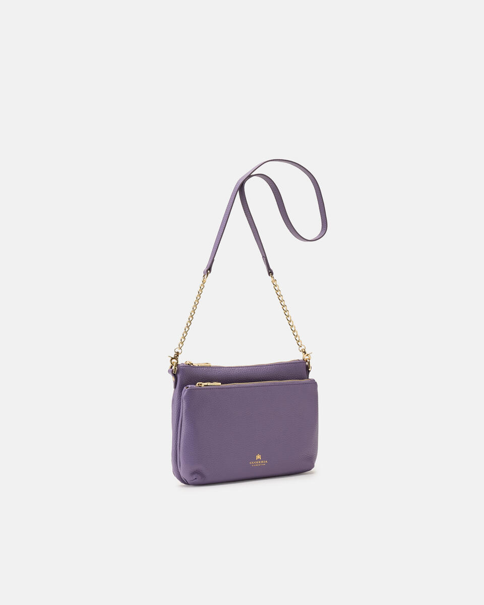 DOUBLE POUCH Lavendel  - Schultergut - Damen Taschen - Tasche - Cuoieria Fiorentina