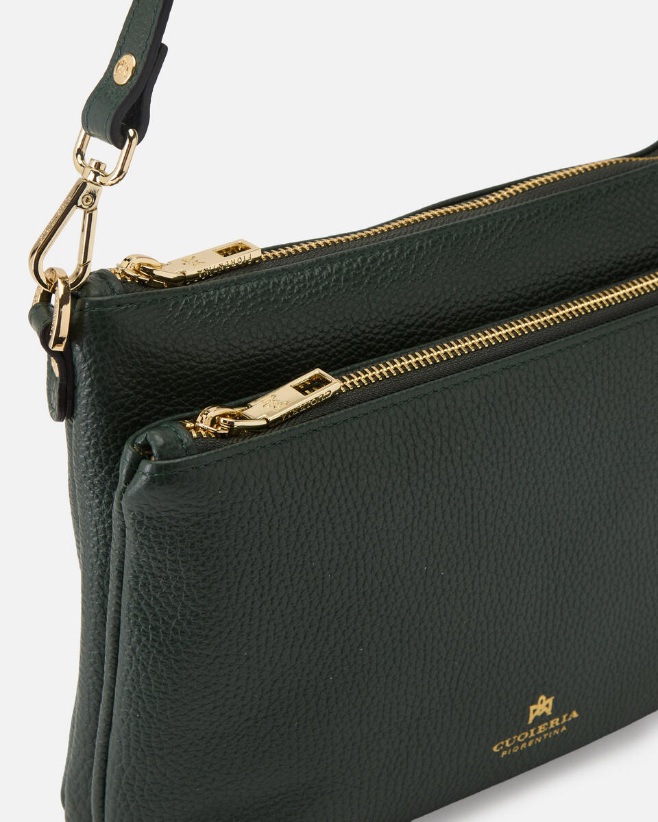 DOUBLE POUCH Moos  - Schultergut - Damen Taschen - Tasche - Cuoieria Fiorentina