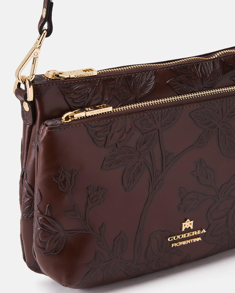 POUCH Mahagoni  - Schultergut - Damen Taschen - Tasche - Cuoieria Fiorentina