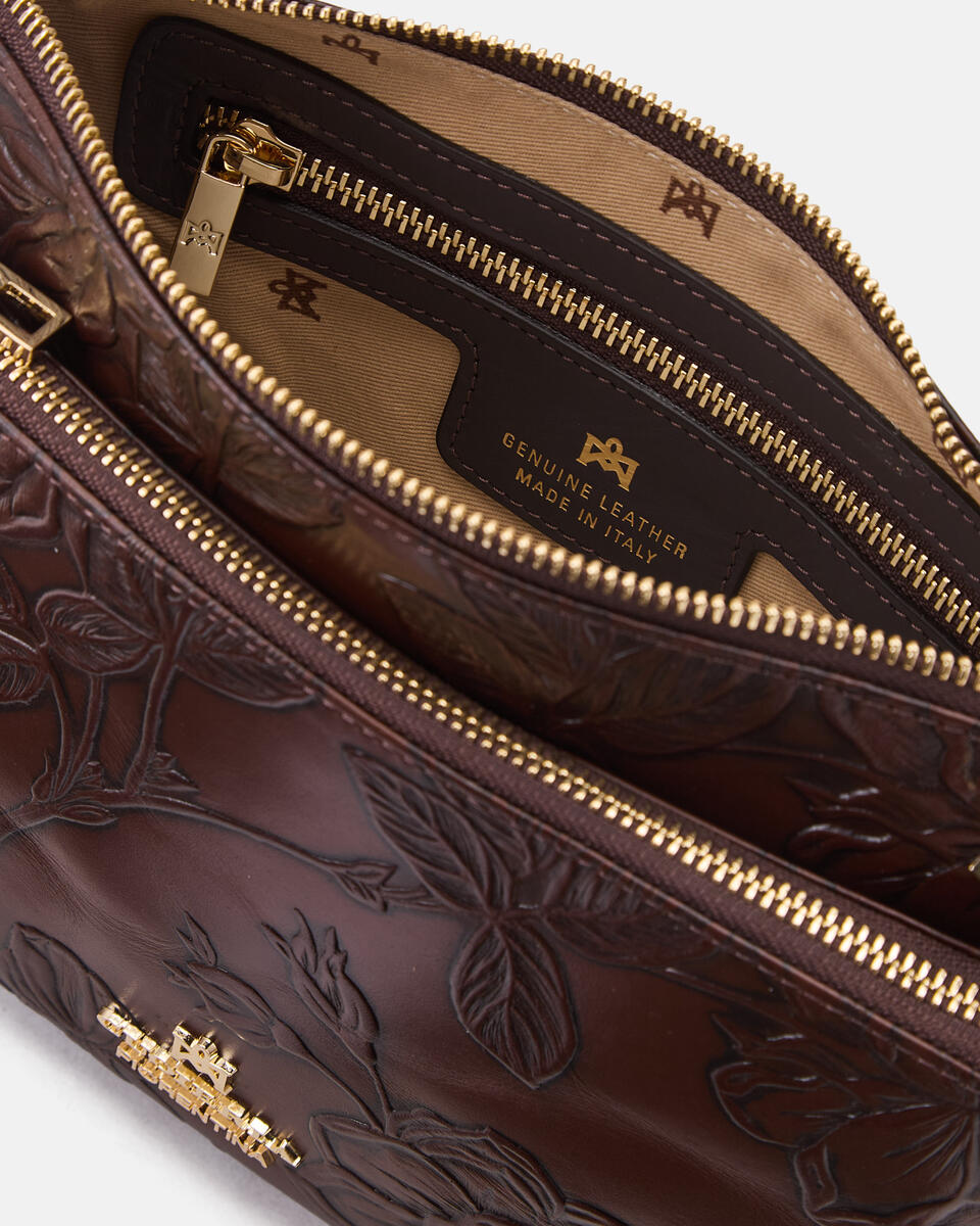 POUCH Mahagoni  - Schultergut - Damen Taschen - Tasche - Cuoieria Fiorentina