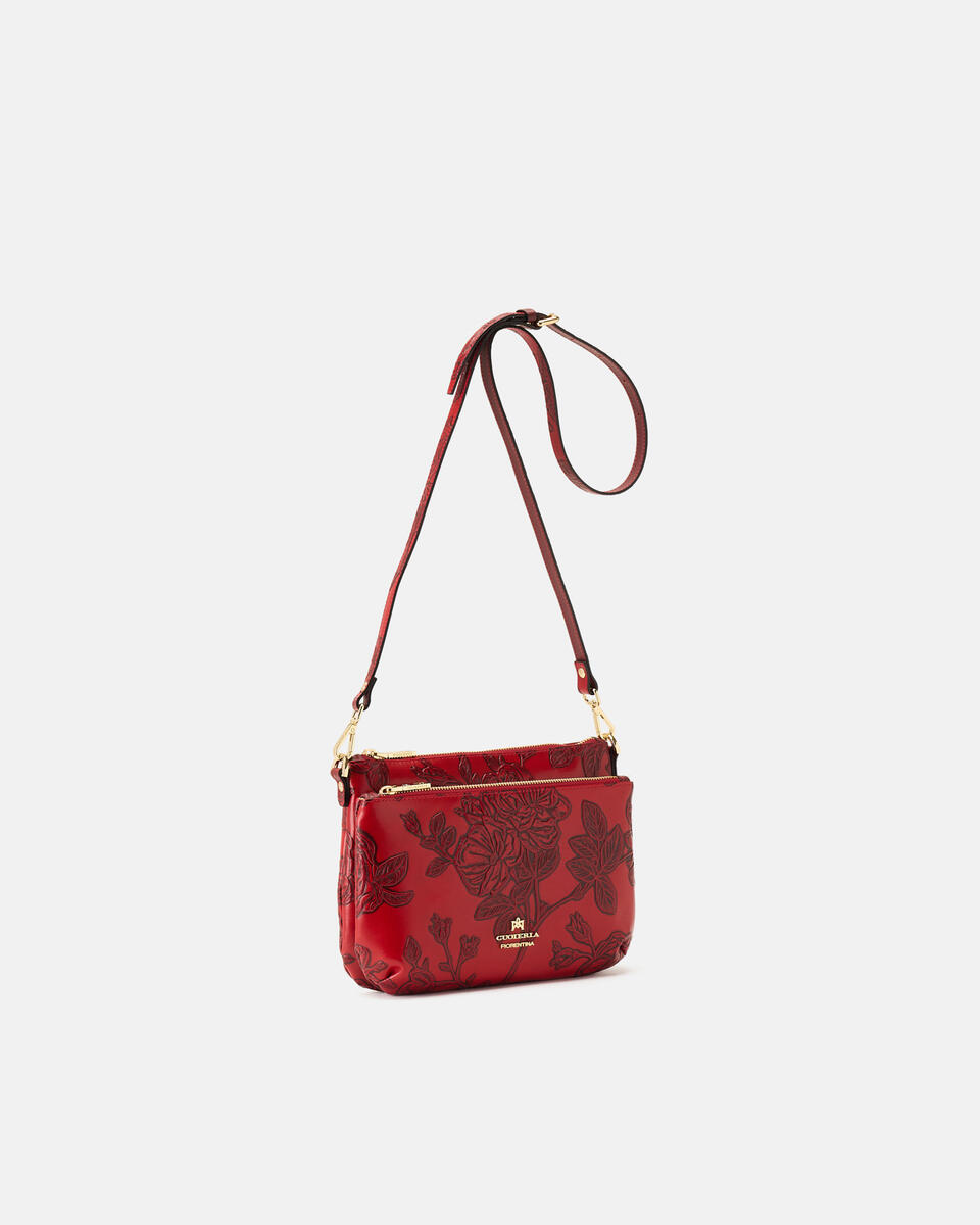 POUCH Rot  - Schultergut - Damen Taschen - Tasche - Cuoieria Fiorentina