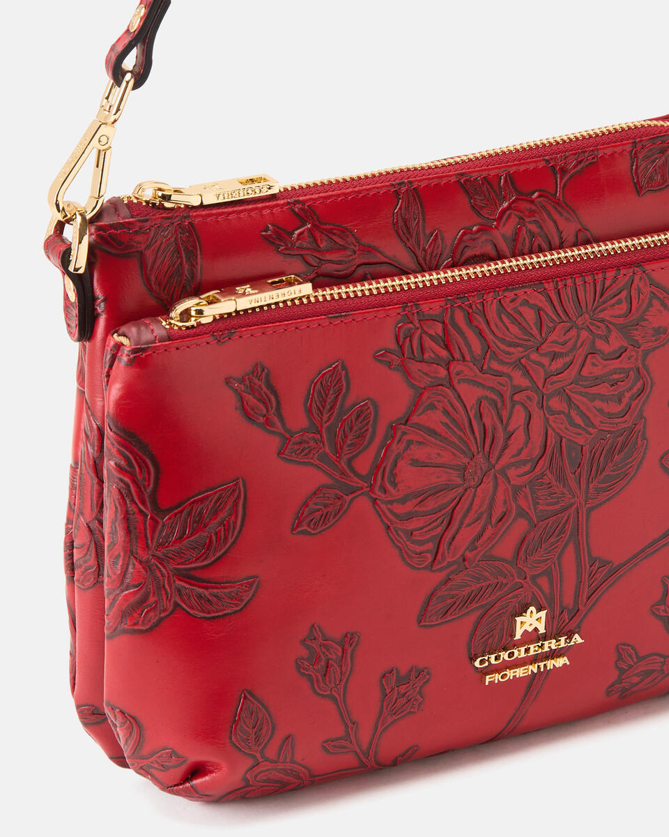 POUCH Rot  - Schultergut - Damen Taschen - Tasche - Cuoieria Fiorentina