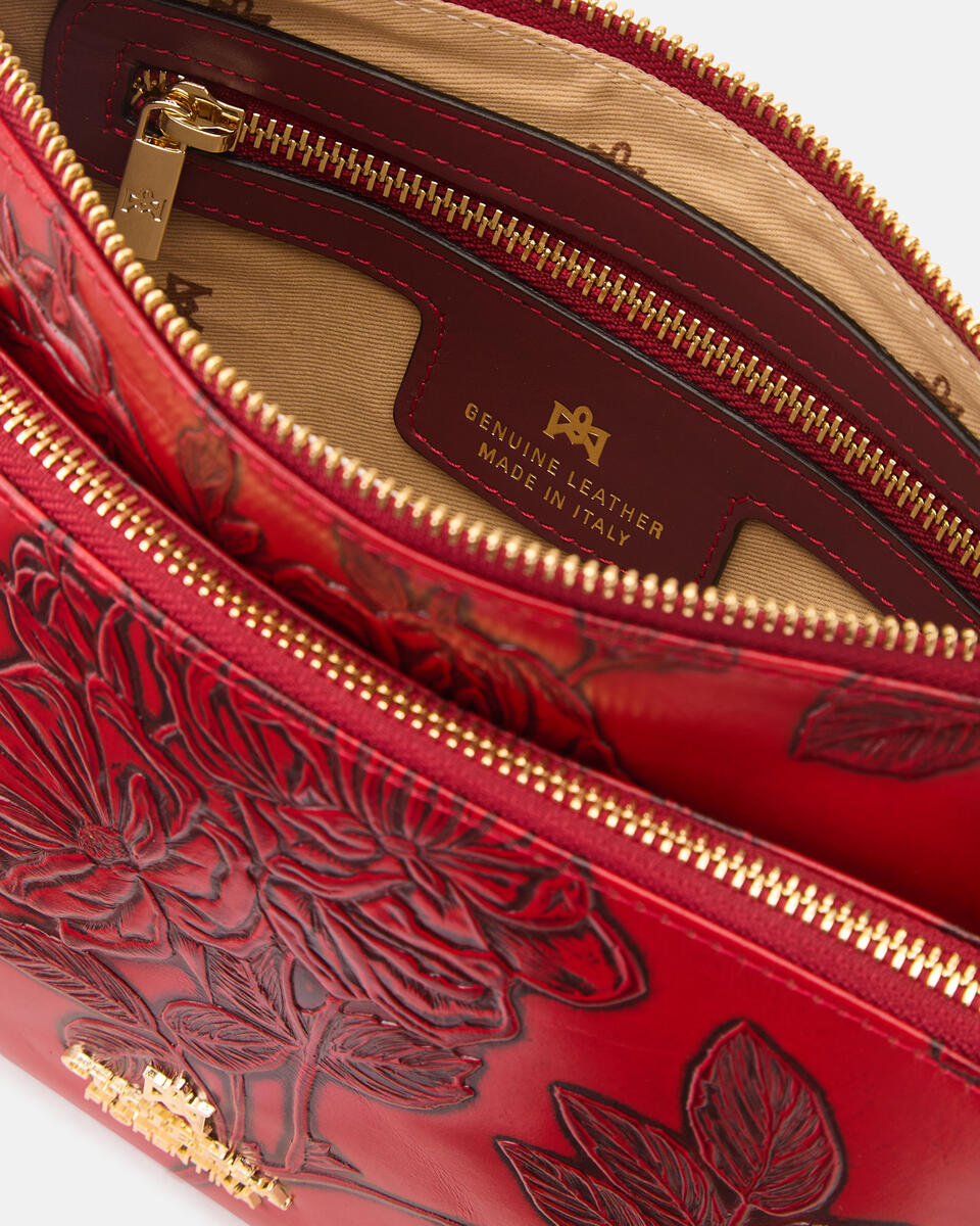 POUCH Rot  - Schultergut - Damen Taschen - Tasche - Cuoieria Fiorentina