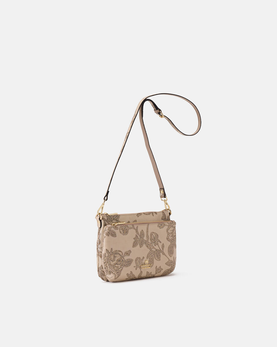 POUCH Taupe  - Schultergut - Damen Taschen - Tasche - Cuoieria Fiorentina