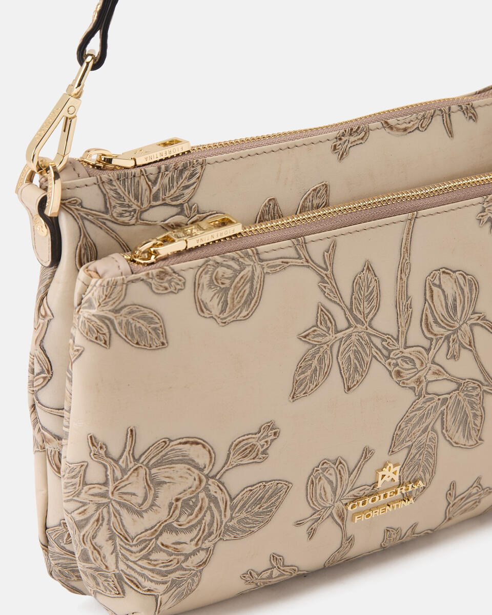 POUCH Taupe  - Schultergut - Damen Taschen - Tasche - Cuoieria Fiorentina