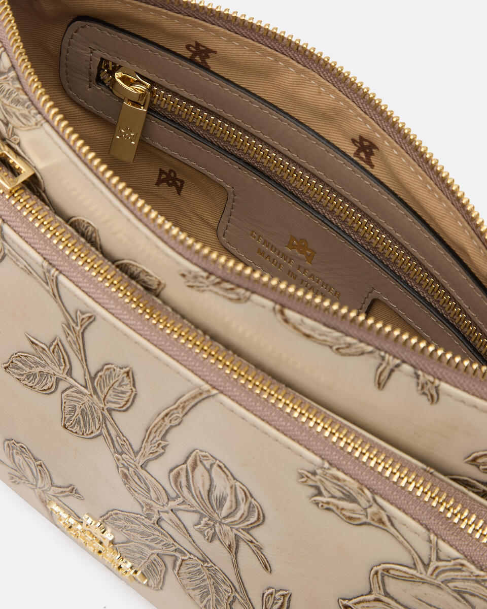 POUCH Taupe  - Schultergut - Damen Taschen - Tasche - Cuoieria Fiorentina
