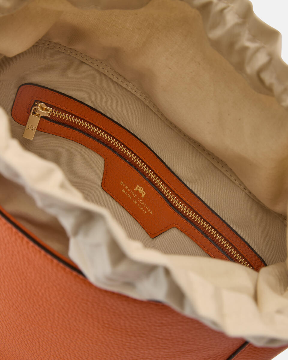 EIMERTASCHE Orange  - Cuoieria Fiorentina