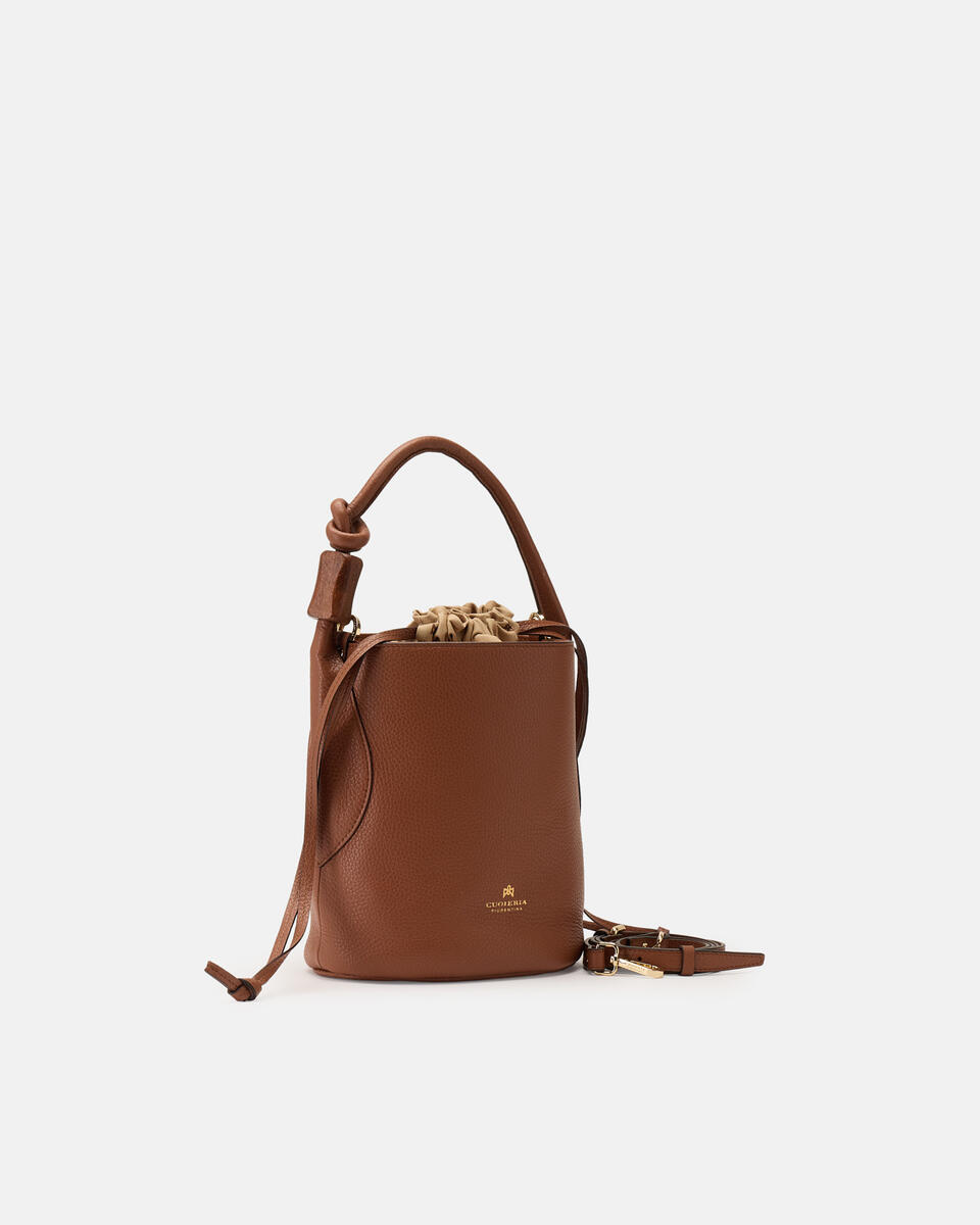 KLEINE EIMERTASCHE Karamell  - Eimertaschen - Damen Taschen - Tasche - Cuoieria Fiorentina