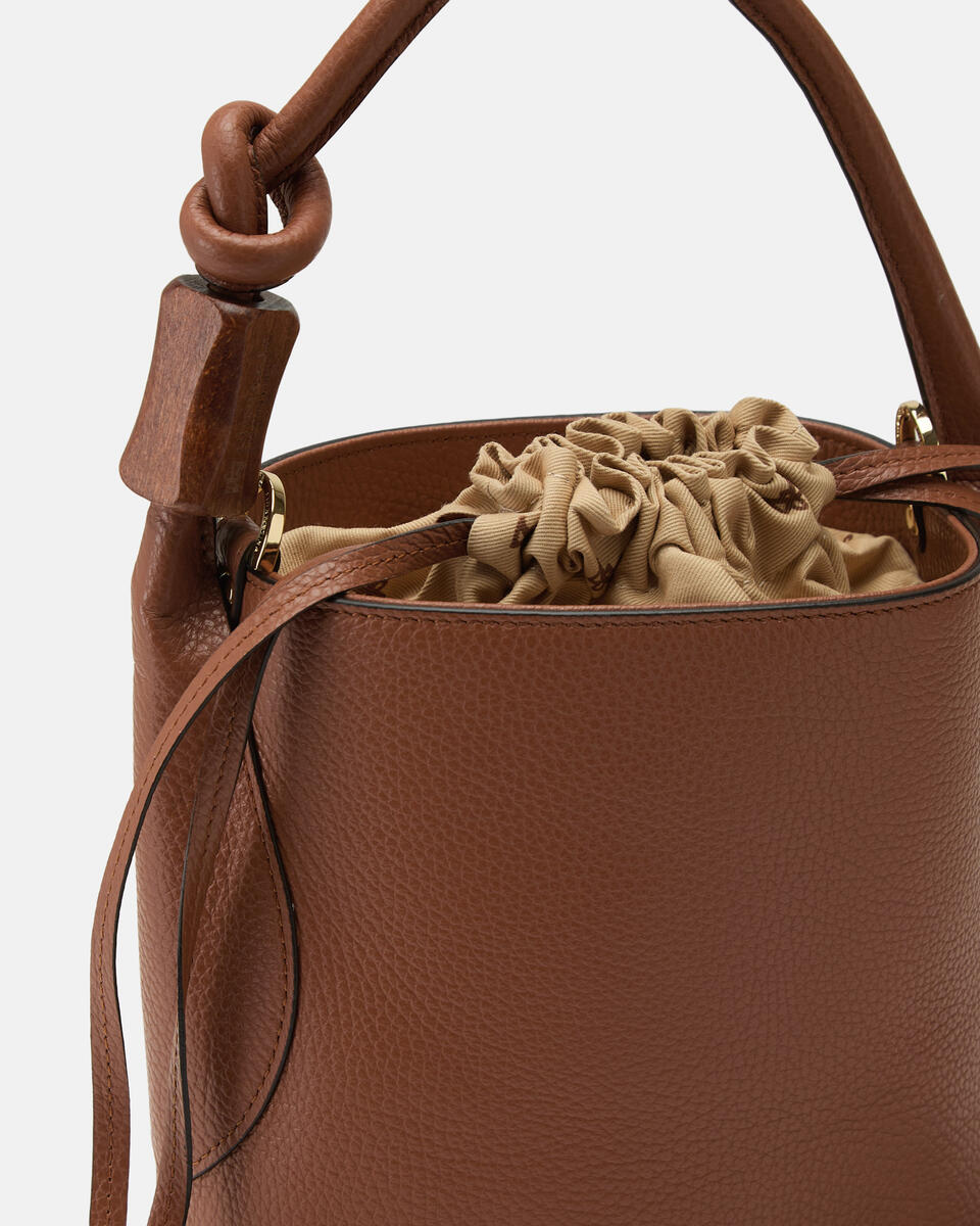 KLEINE EIMERTASCHE Karamell  - Eimertaschen - Damen Taschen - Tasche - Cuoieria Fiorentina