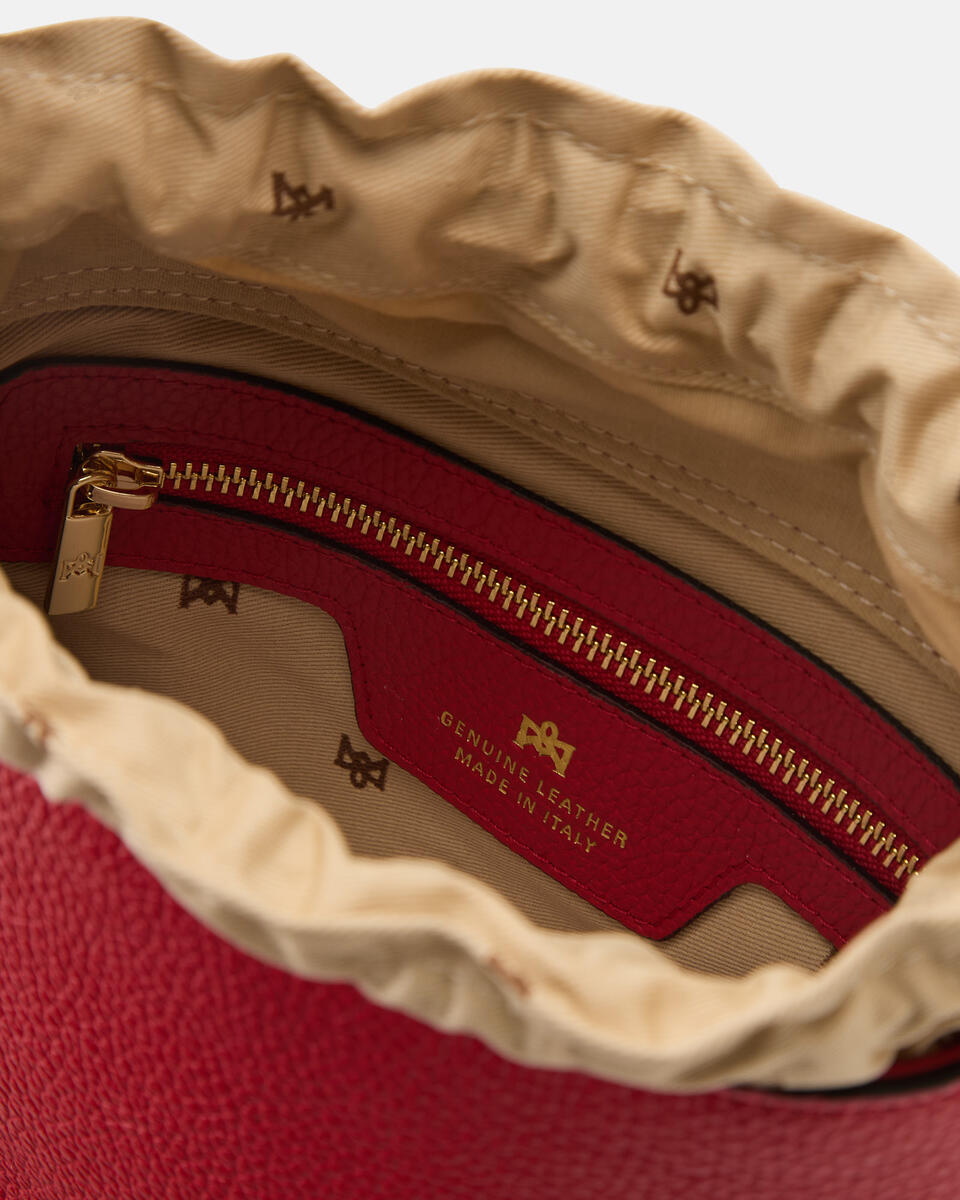 KLEINE EIMERTASCHE Tomato  - Eimertaschen - Damen Taschen - Tasche - Cuoieria Fiorentina