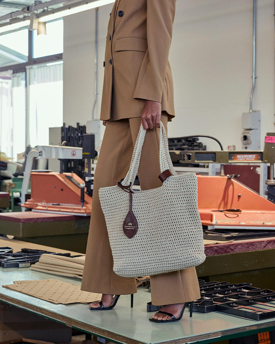 EINKAUFSTASCHE Naturell  - Einkauftasche - Damen Taschen - Tasche - Cuoieria Fiorentina