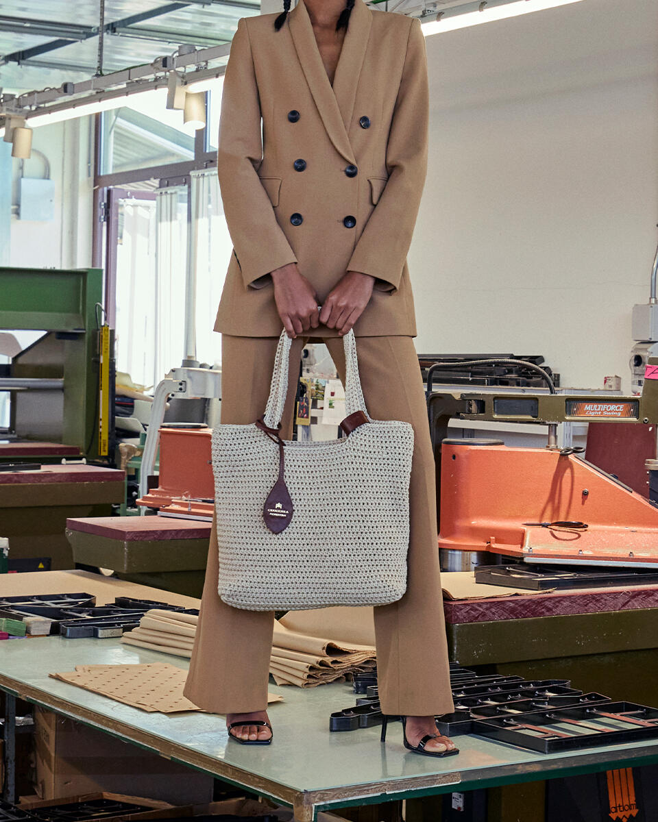 EINKAUFSTASCHE Naturell  - Einkauftasche - Damen Taschen - Tasche - Cuoieria Fiorentina