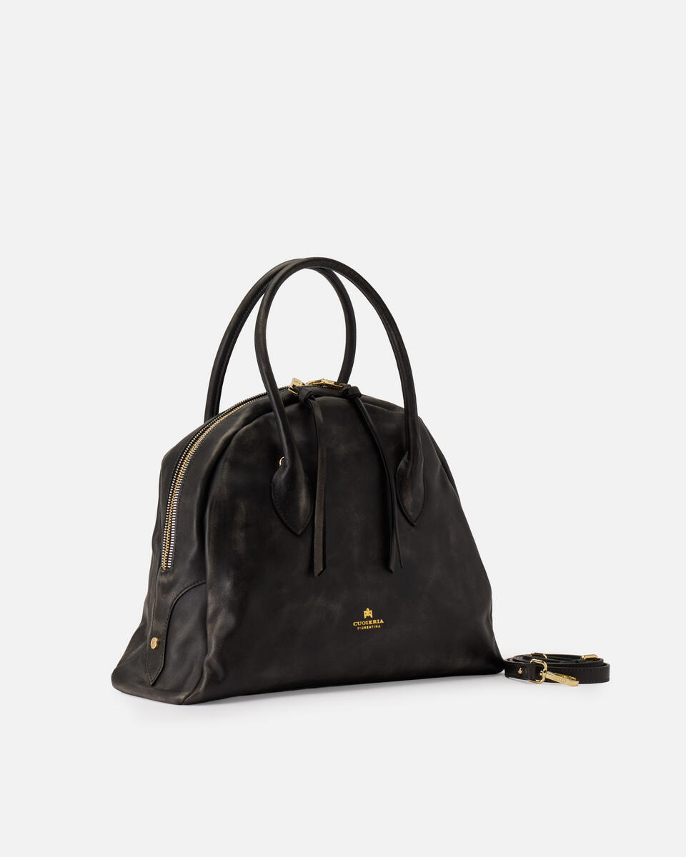 GROSSE BOWLING BAG Schwarz  - Handtaschen - Damen Taschen - Tasche - Cuoieria Fiorentina