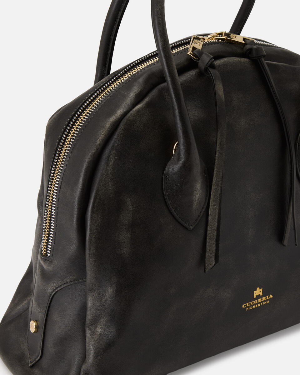 GROSSE BOWLING BAG Schwarz  - Handtaschen - Damen Taschen - Tasche - Cuoieria Fiorentina
