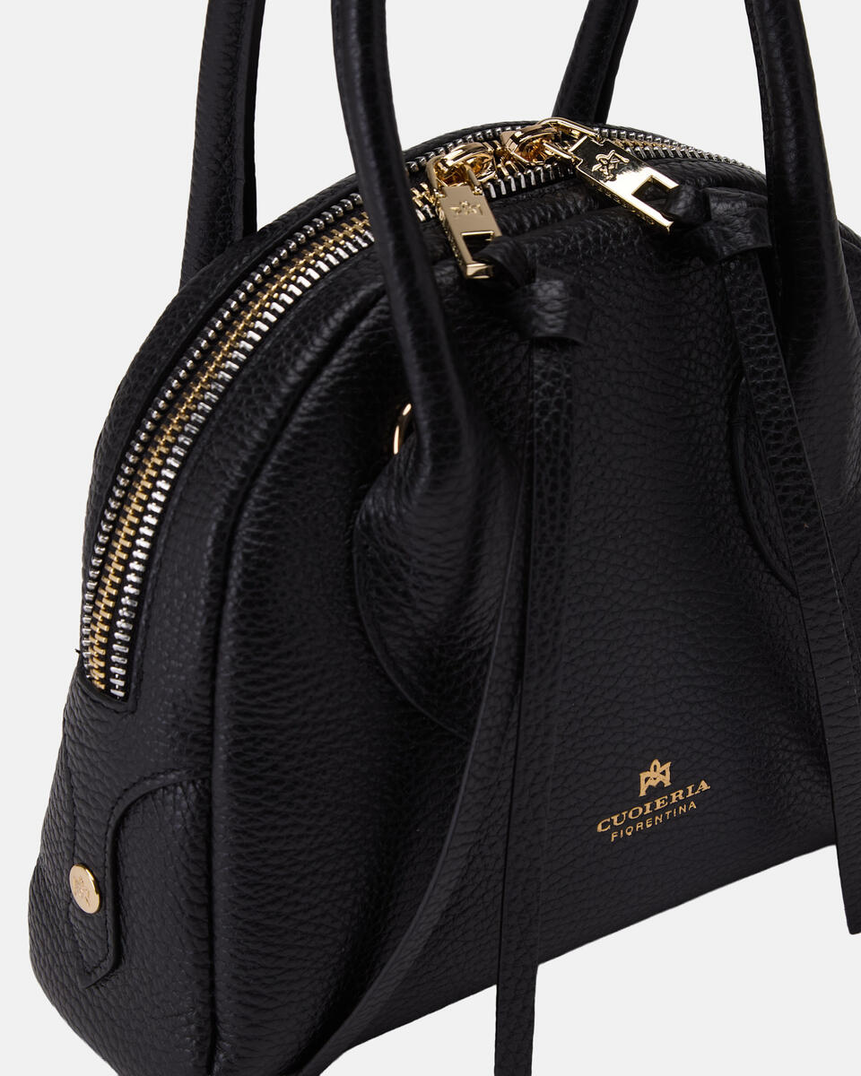 KLEINE BOWLING BAG Schwarz  - Cuoieria Fiorentina