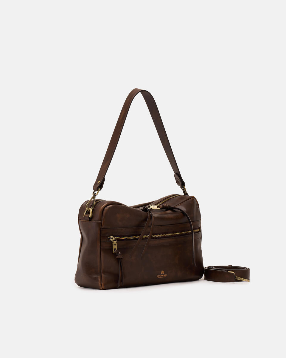 GROSSE CAMERA BAG Karamell  - Cuoieria Fiorentina
