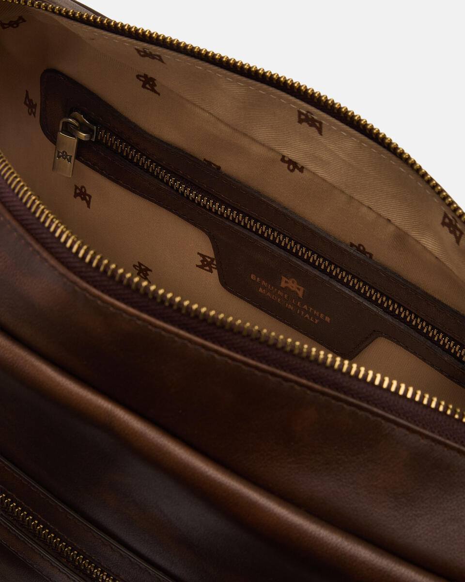 GROSSE CAMERA BAG Karamell  - Cuoieria Fiorentina