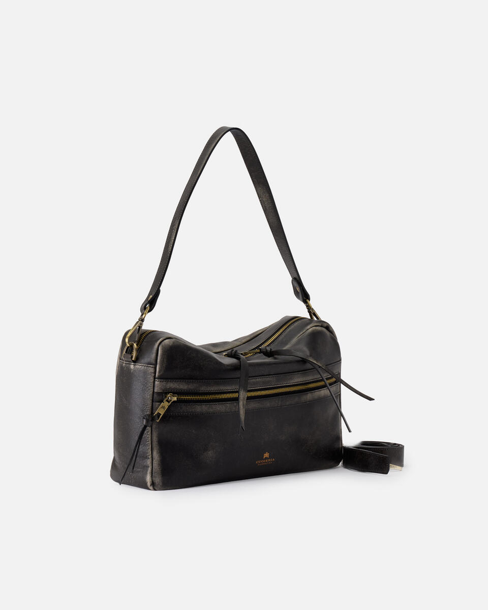 GROSSE CAMERA BAG Schwarz  - Cuoieria Fiorentina