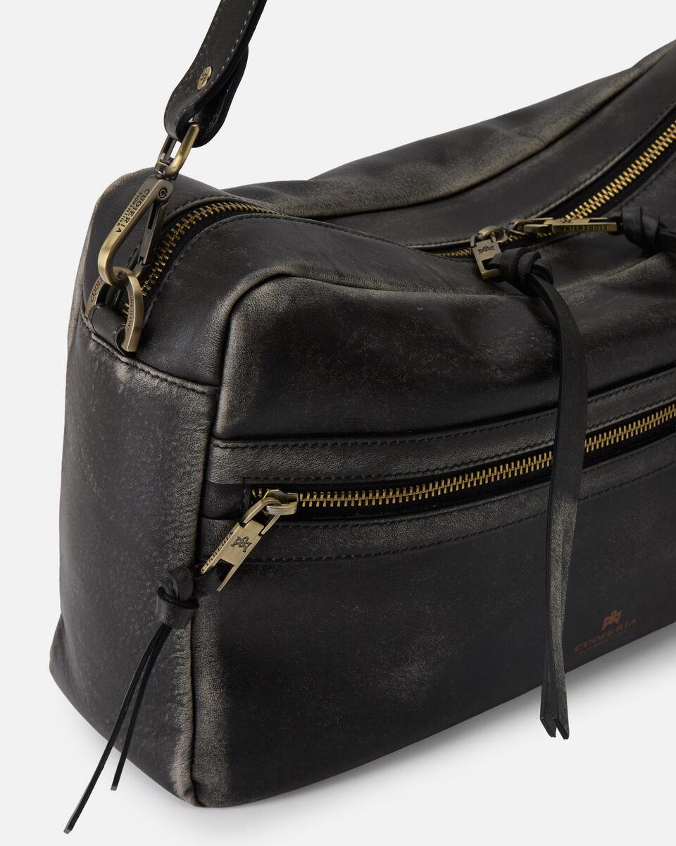 GROSSE CAMERA BAG Schwarz  - Cuoieria Fiorentina