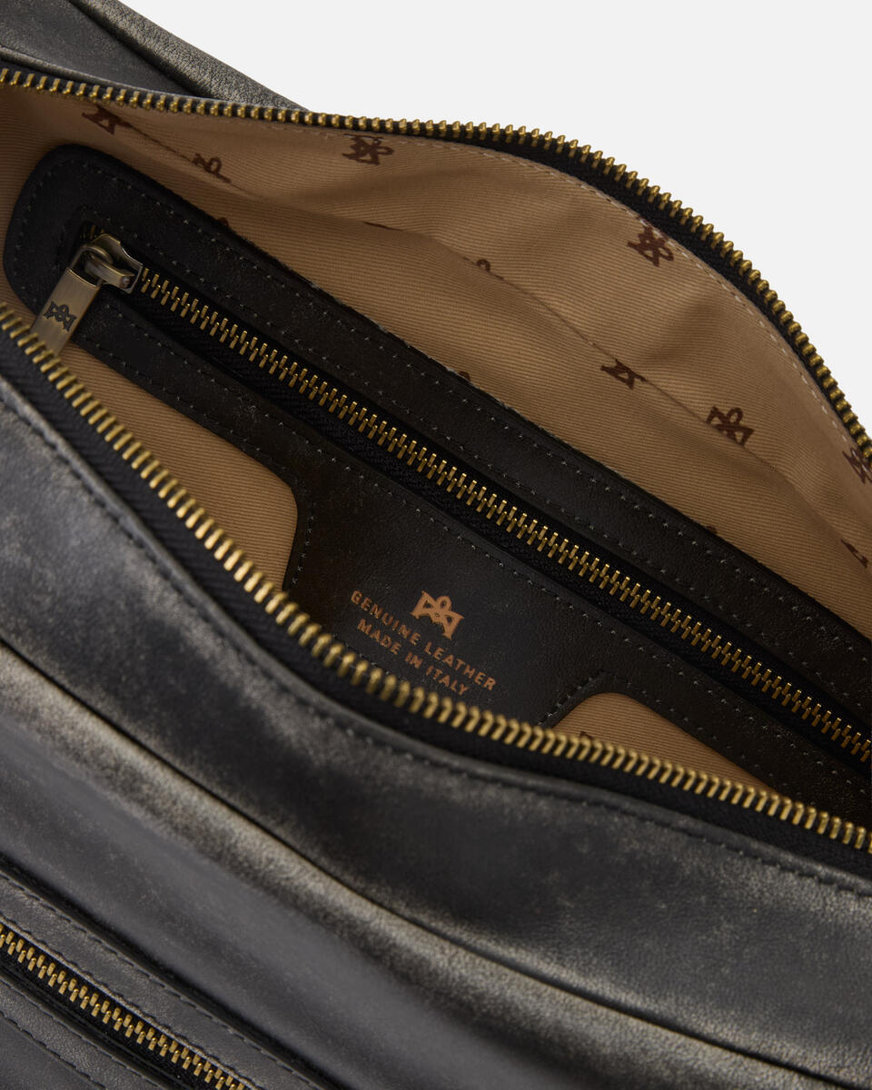 GROSSE CAMERA BAG Schwarz  - Cuoieria Fiorentina