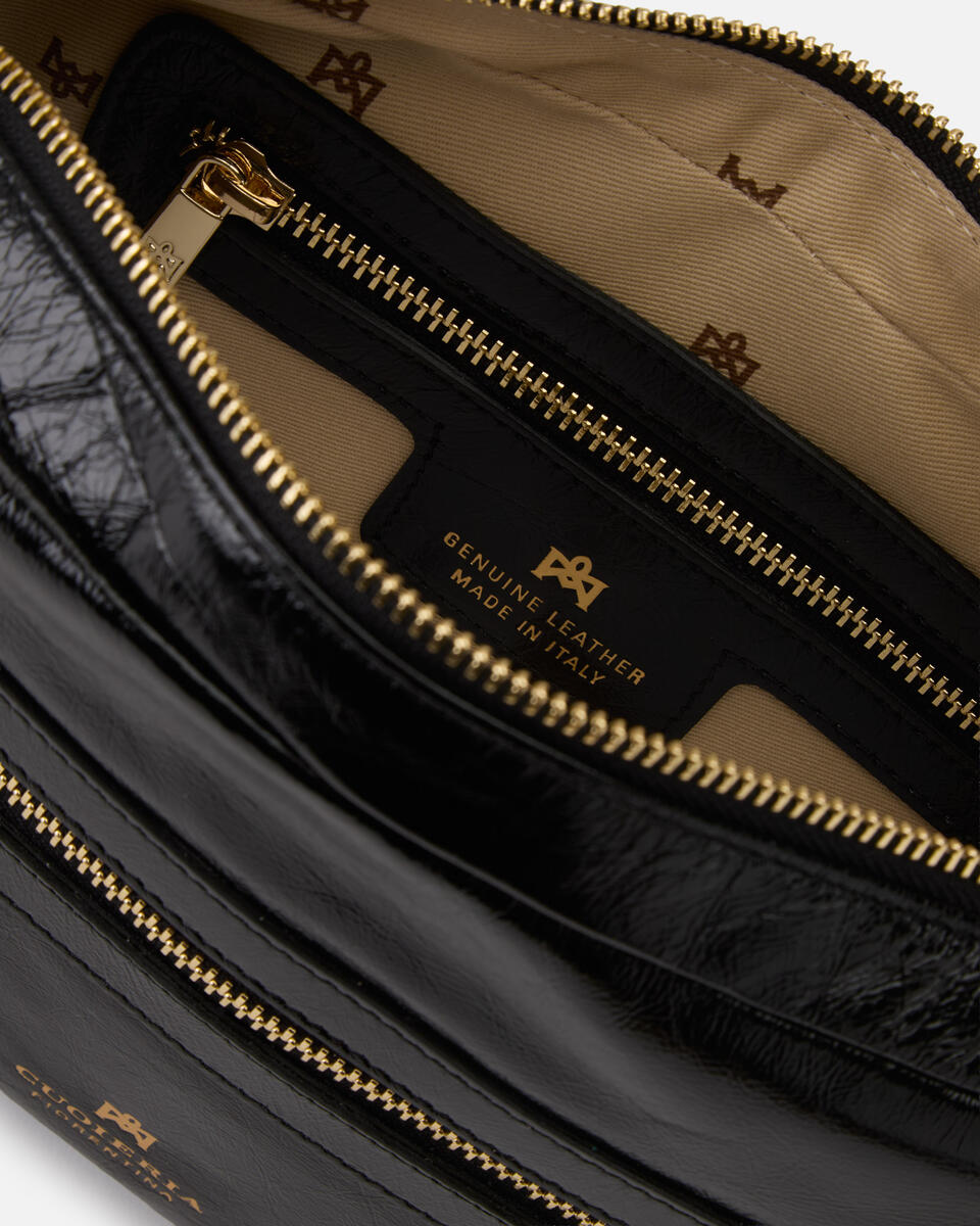 GROSSE CAMERA BAG Schwarz  - Cuoieria Fiorentina
