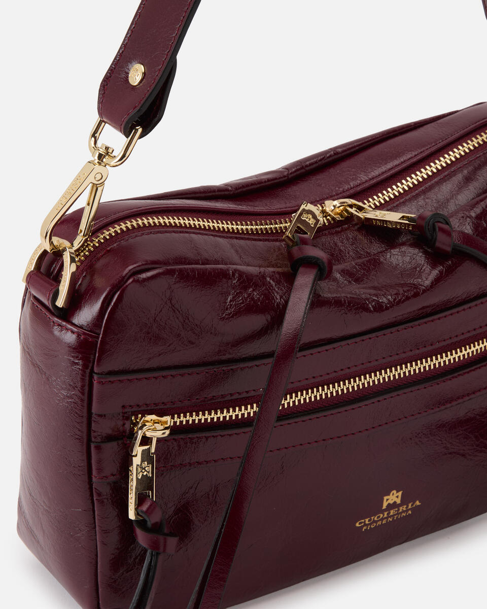 CAMERA BAG Schwarzkirsche  - Cuoieria Fiorentina