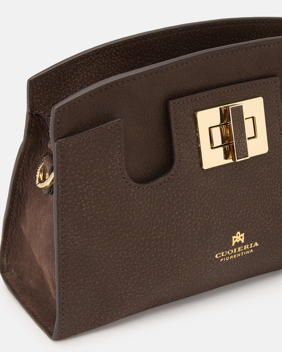 POUCH Schokolade  - Handtaschen - Damen Taschen - Tasche - Cuoieria Fiorentina