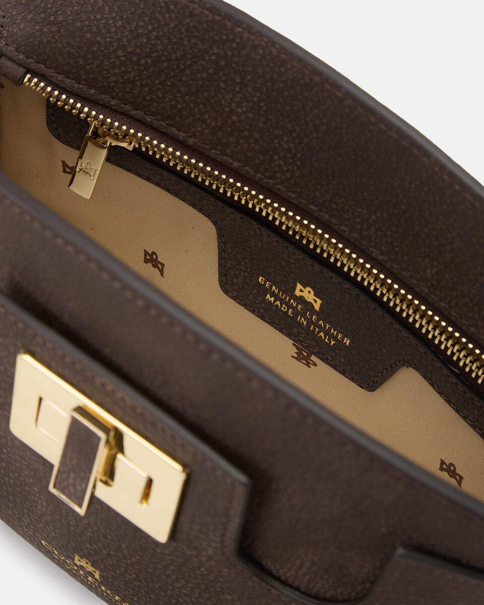 POUCH Schokolade  - Handtaschen - Damen Taschen - Tasche - Cuoieria Fiorentina