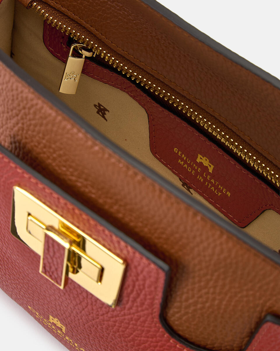 POUCH Brickcaramel  - Cuoieria Fiorentina