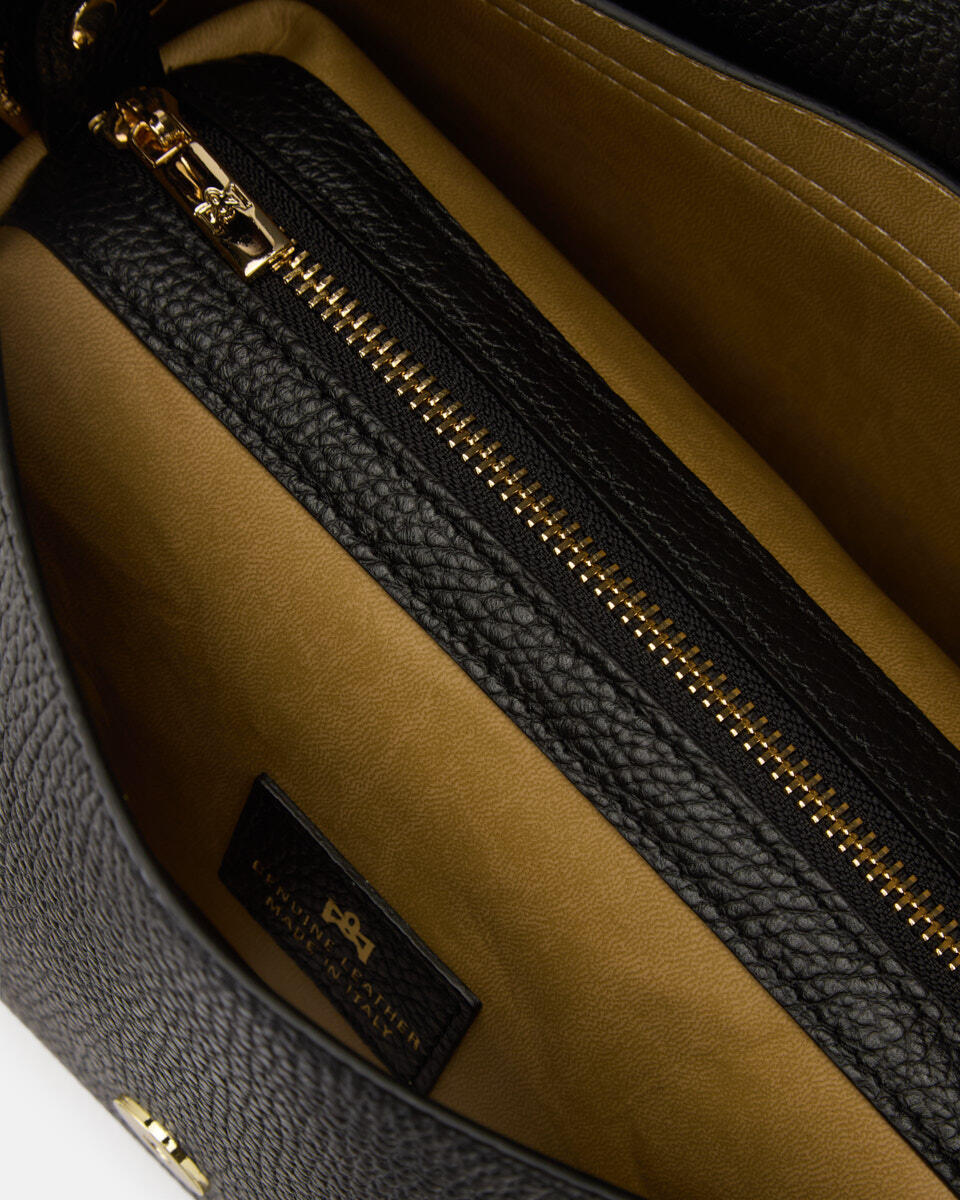 FLAP BAG Schwarzbordeaux  - Cuoieria Fiorentina