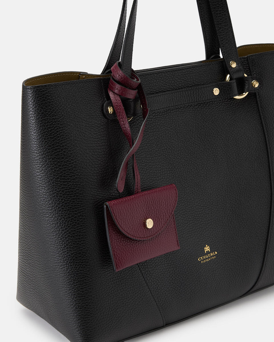 EINKAUFTSTACHE Schwarzbordeaux  - Einkauftasche - Damen Taschen - Tasche - Cuoieria Fiorentina