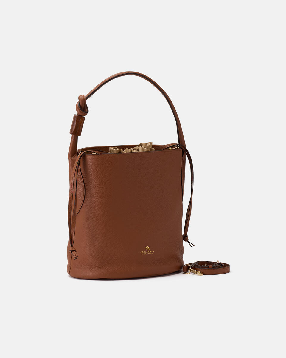 EIMERTASCHE Karamell  - Eimertaschen - Damen Taschen - Tasche - Cuoieria Fiorentina