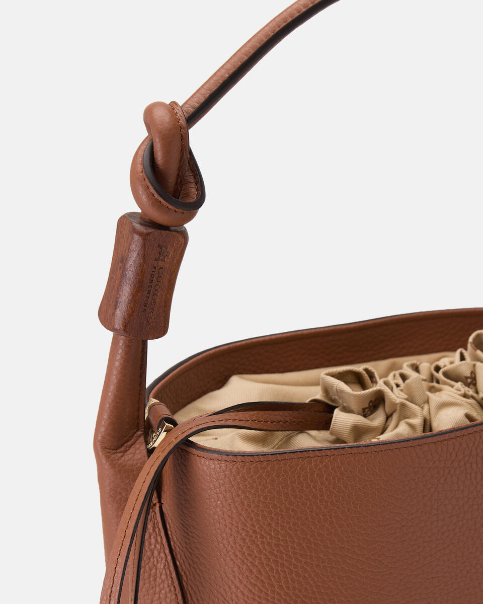 EIMERTASCHE Karamell  - Eimertaschen - Damen Taschen - Tasche - Cuoieria Fiorentina