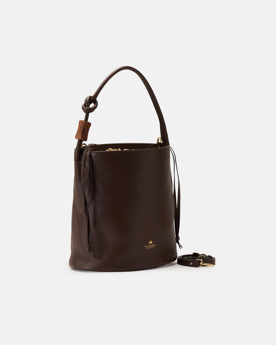 EIMERTASCHE Schokolade  - Eimertaschen - Damen Taschen - Tasche - Cuoieria Fiorentina