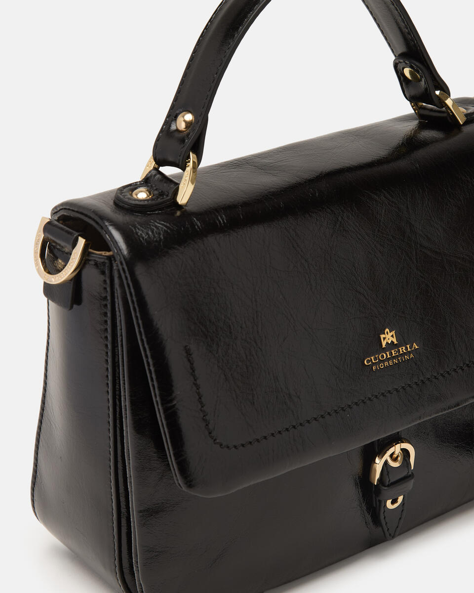 KLEINE FLAP BAG Schwarz  - Cuoieria Fiorentina