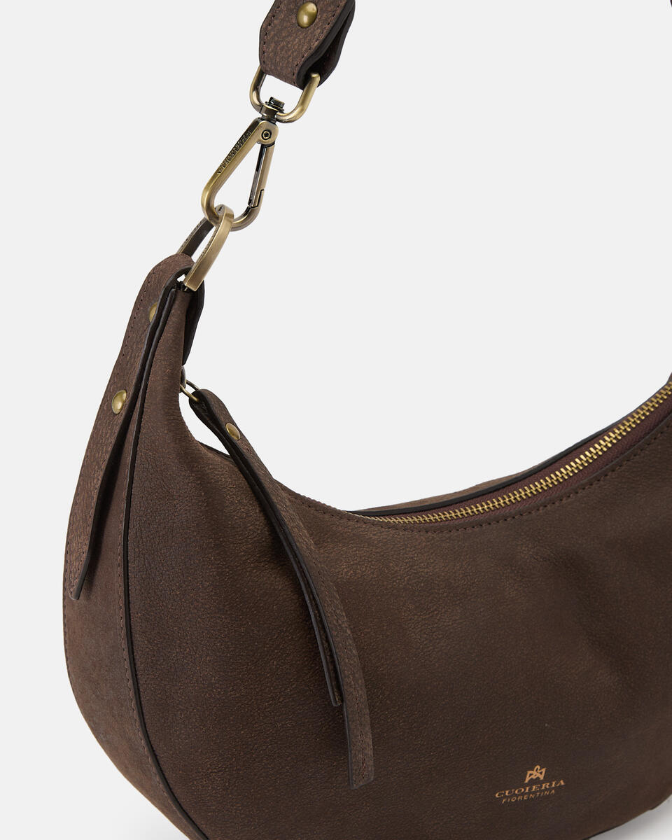 KLEINE SCHULERTASCHE Schokolade  - Handtaschen - Damen Taschen - Tasche - Cuoieria Fiorentina