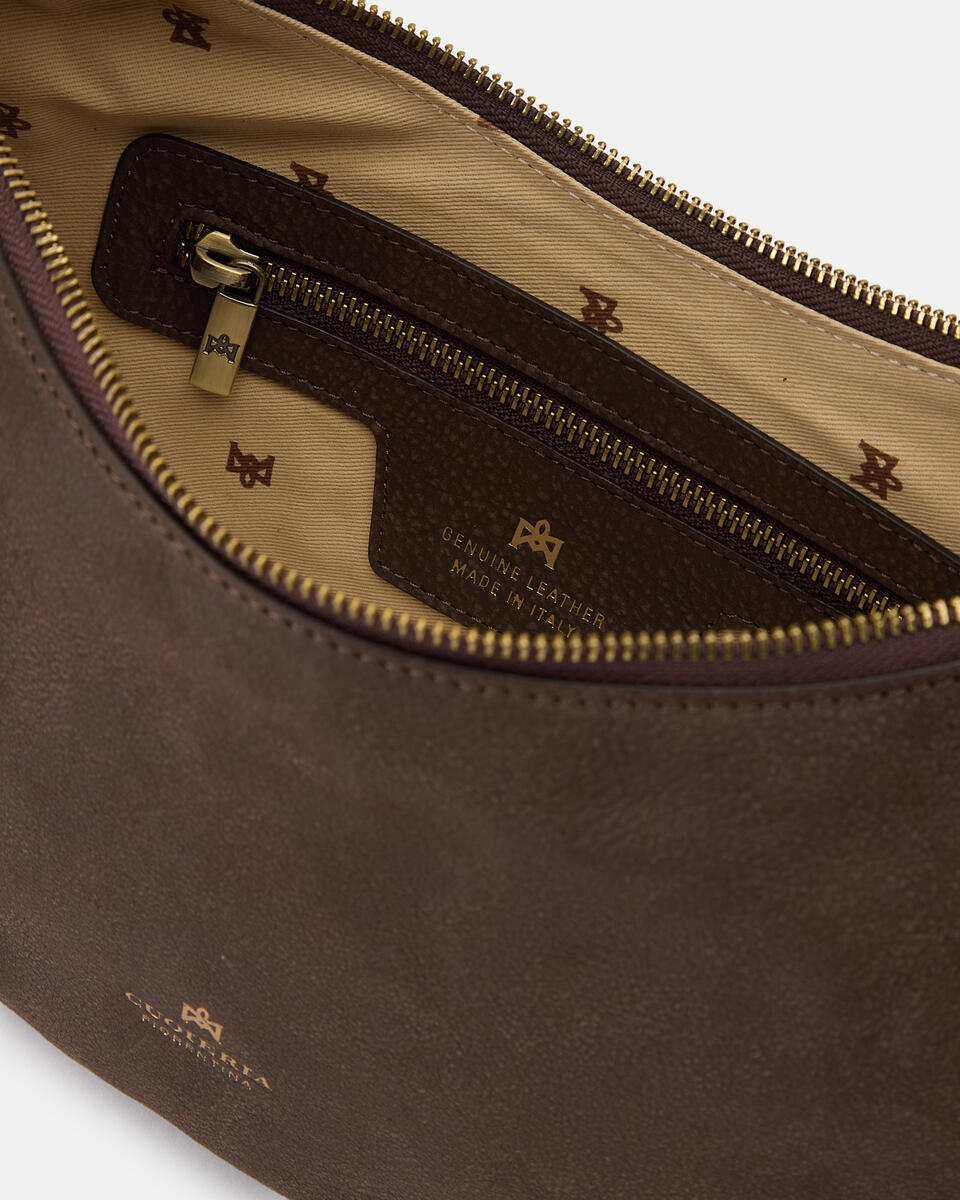 KLEINE SCHULERTASCHE Schokolade  - Handtaschen - Damen Taschen - Tasche - Cuoieria Fiorentina