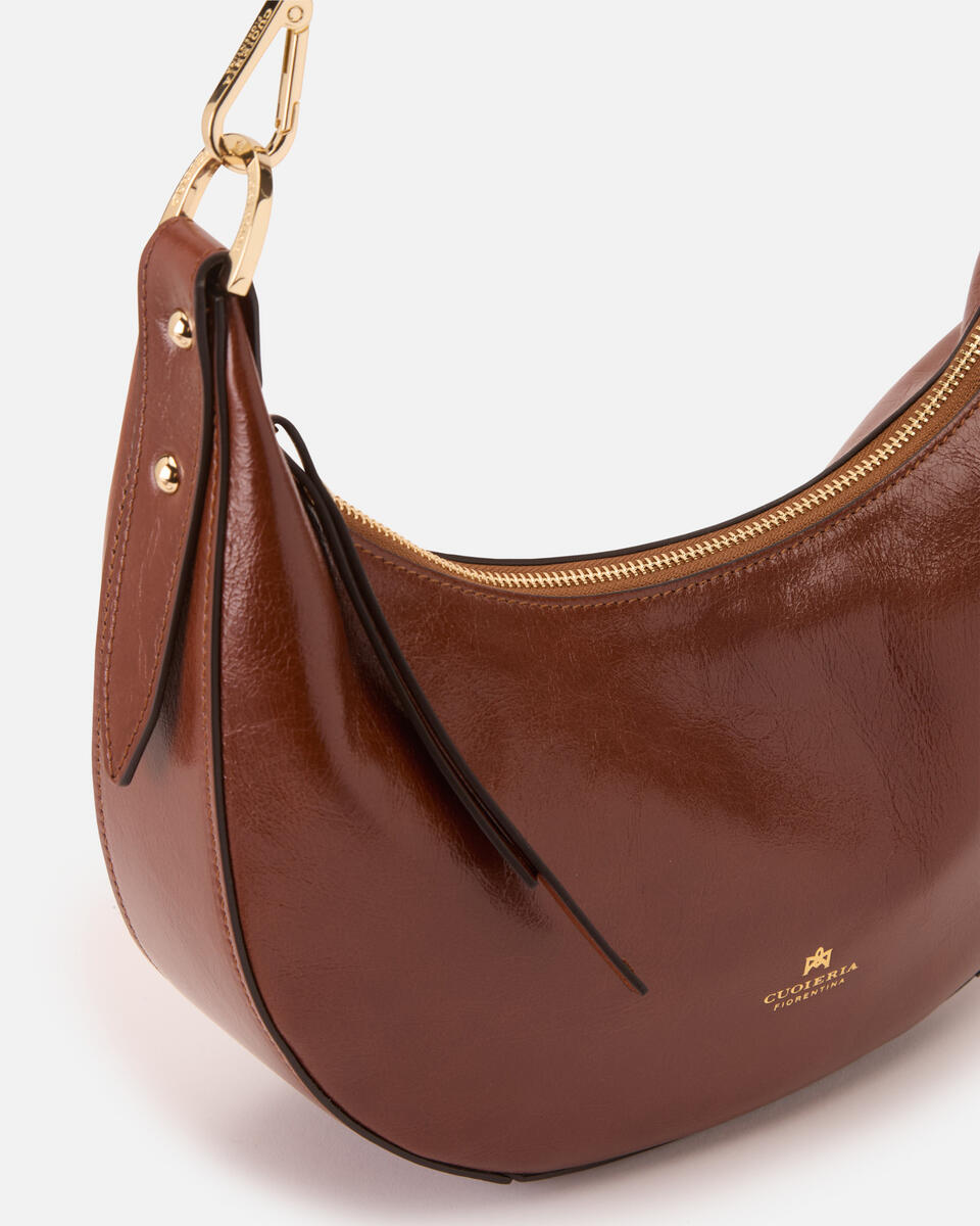 KLEINE SCHULTERTASCHE Karamell  - Cuoieria Fiorentina