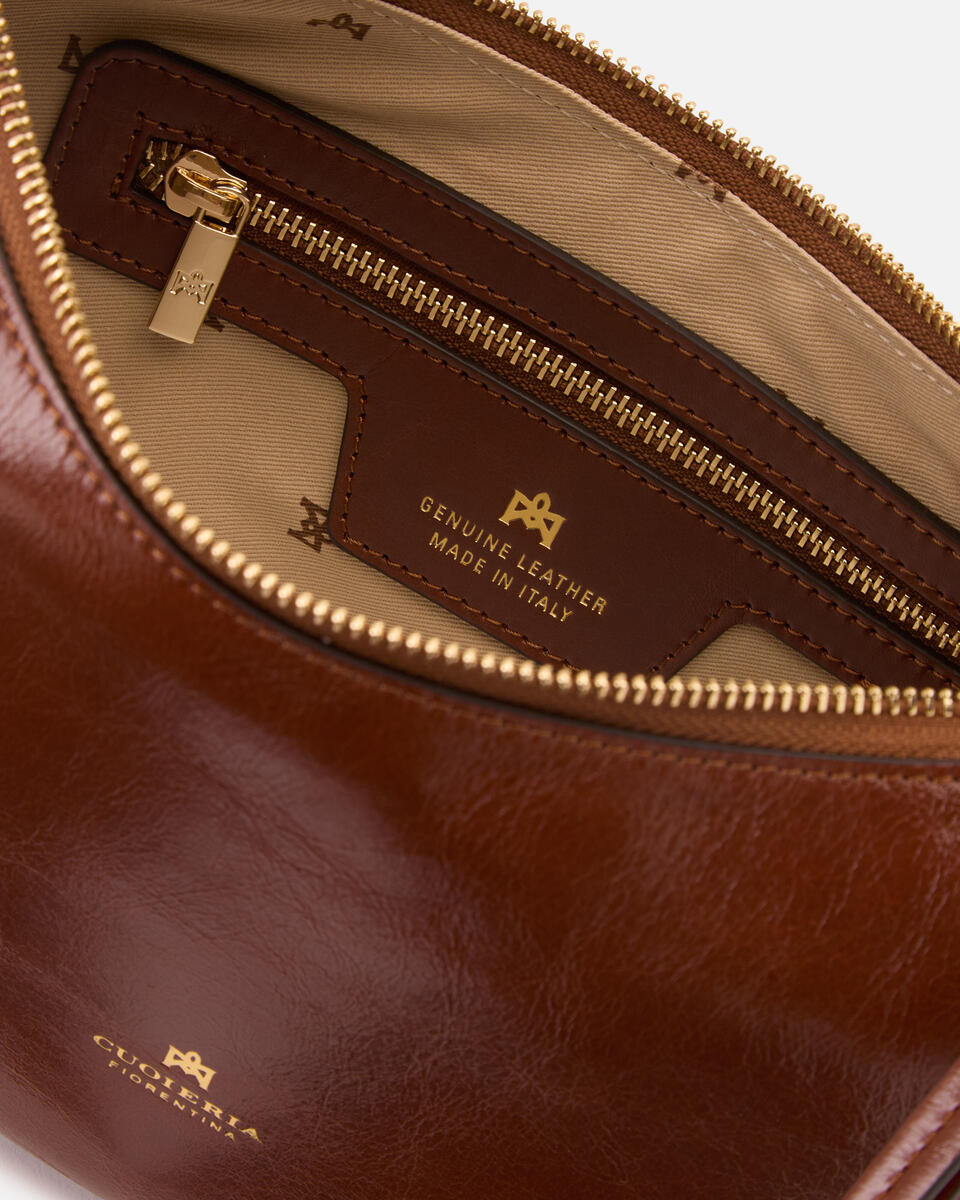 KLEINE SCHULTERTASCHE Karamell  - Cuoieria Fiorentina