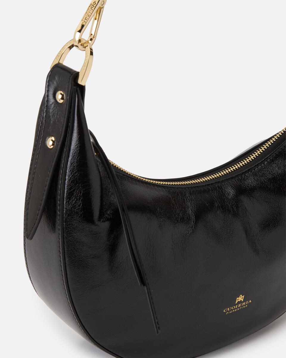 KLEINE SCHULTERTASCHE Schwarz  - Cuoieria Fiorentina