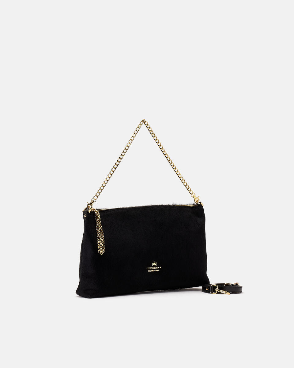GROSSE POUCH Schwarz  - Handtaschen - Damen Taschen - Tasche - Cuoieria Fiorentina
