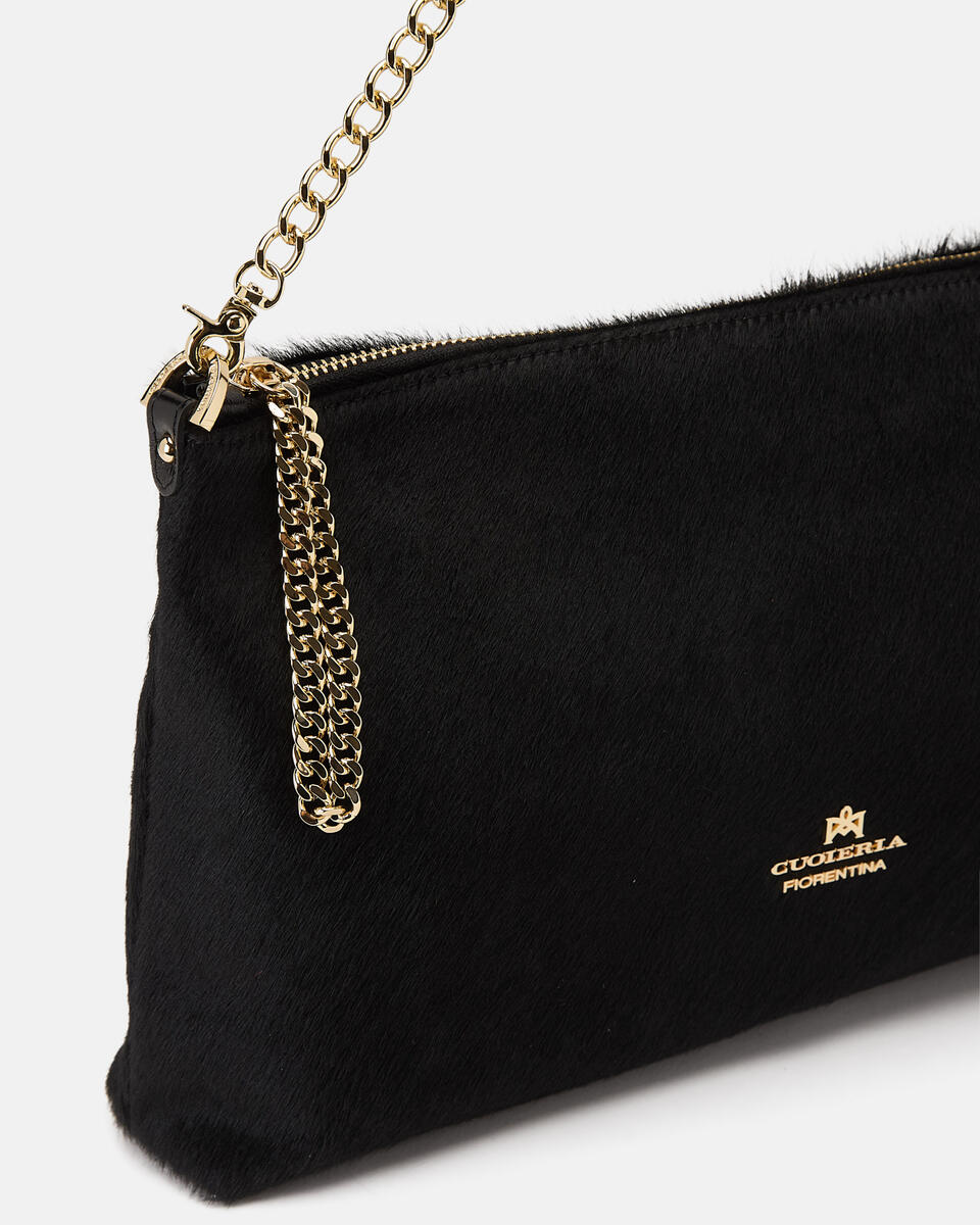 GROSSE POUCH Schwarz  - Handtaschen - Damen Taschen - Tasche - Cuoieria Fiorentina