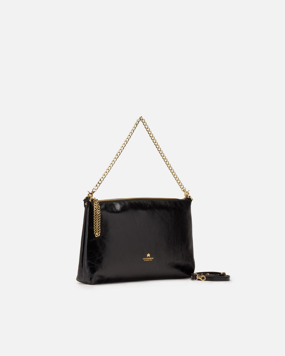 Grosse pouch Schwarz  - Handtaschen - Damen Taschen - Tasche - Cuoieria Fiorentina
