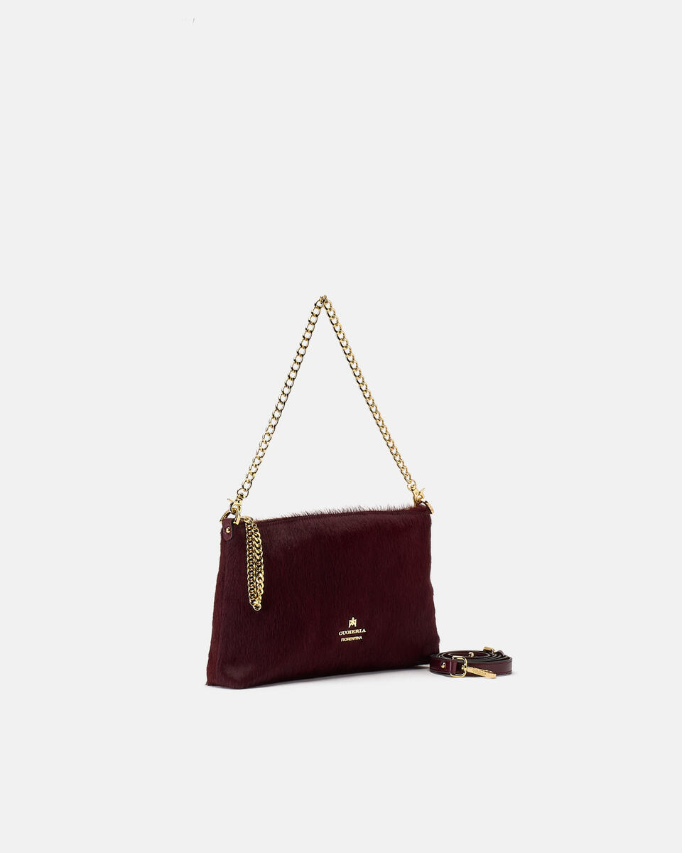 KLEINE POUCH Schwarzkirsche  - Handtaschen - Damen Taschen - Tasche - Cuoieria Fiorentina